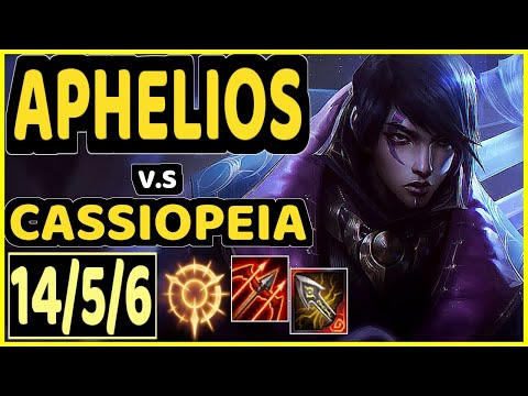 KIRA (APHELIOS) vs CASSIOPEIA - 14/5/6 KDA MID GAMEPLAY - EUW Ranked MASTER
