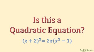 Check if given equations are quadratic