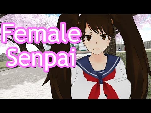 GAY FEMALE SENPAI! - Yandere Simulator Modded