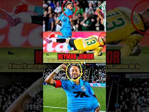Comment Neymar a inscrit un triplé sur une seule jambe pour sortir Santos de la zone de relégation.