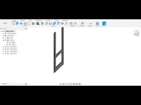Fusion 360. 3D door model.