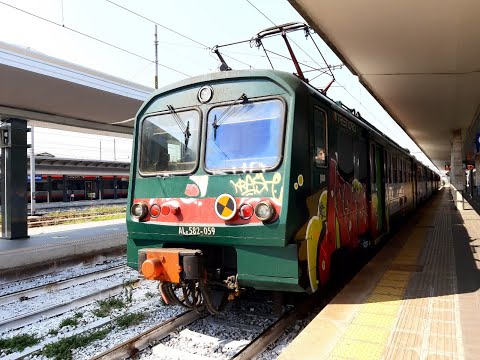 Viaggio sulla ALe582.059 Trenord da Seriate a Bergamo