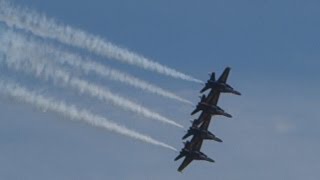 preview picture of video 'U.S. Navy Blue Angels Practice Air Show Maneuvers Over Baltimore'