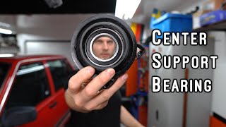 Driveshaft Center Support Bearing Replacement - The Volvo 740 T5 Engine Swap Build