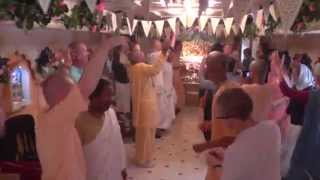 Initiation Kirtan lead by H.H.Devamrita Swami @ Swansea Iskcon Temple