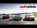 Dragrace Ferrari vs. Lamborghini vs. Porsche - Autovisie Supertest 2018