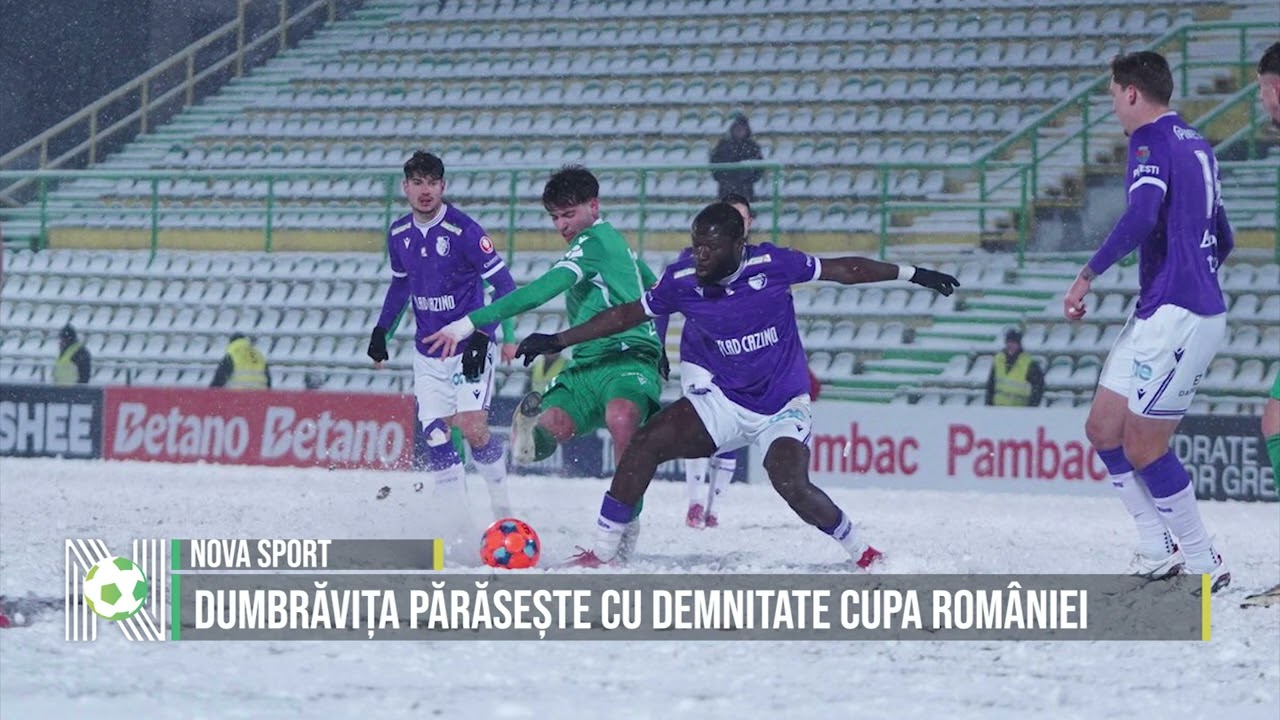 DUMBRĂVIȚA PĂRĂSEȘTE CU DEMNITATE CUPA ROMÂNIEI