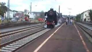 preview picture of video 'Eisenbahnromantik Fahrt nach Holland mit 01 1066 in Bad Hönningen am 05.09.2009'