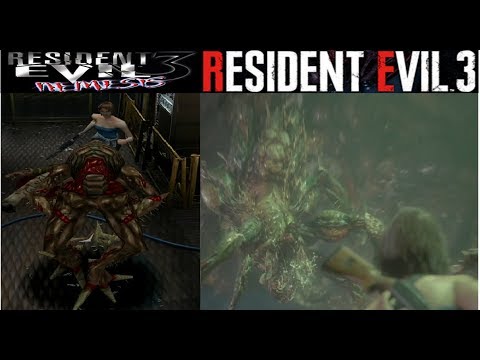Resident Evil 3: Original VS. Remake - Drain Deimos Comparison