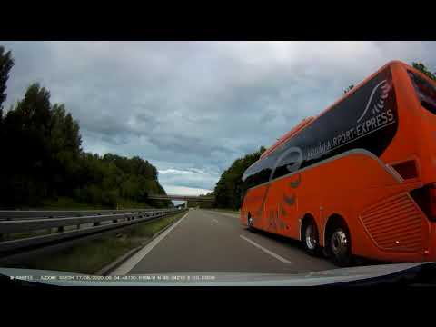 Richtung Memmingen Autobahn A96  🛣  VIDEO 4K