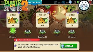 Gold Leaf New Plant Nursery Event (Plants vs Zombies 2)