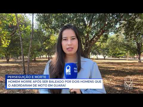 HOMEM M@RRE APÓS SER B@LEADO POR DOIS HOMENS QUE O ABORDARAM DE MOTO EM GUARAÍ