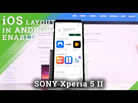 How to Download iOS Launcher on SONY Xperia 5 II – iOS Layout