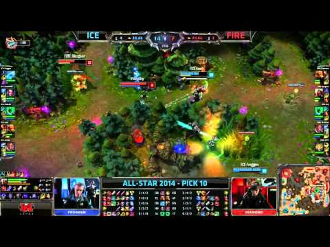 Ice (Froggen Anivia) VS Fire (Bjergsen Zed) Pick 10 Highlights - Allstars Paris 2014