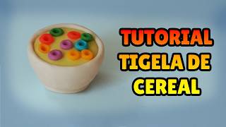 🔴 FAÇA uma TIGELA DE CEREAL MINIATURA - Tutorial Biscuit, Pasta Americana, Clay ou Plastilina - DIY