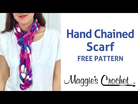 Super Quick Starbella Strata Hand Chained Scarf - Right Handed