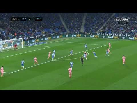Dembele AMAZING curve goal vs espanyol HD