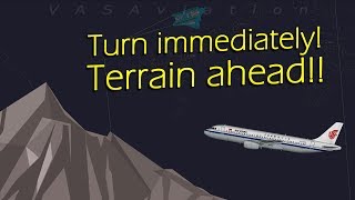 [REAL ATC] Air China A320 receives TERRAIN ALERT | ALMOST CRASHED