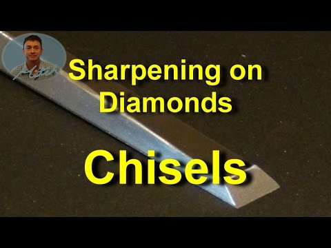 Sharpening Chisels on Diamond Stones