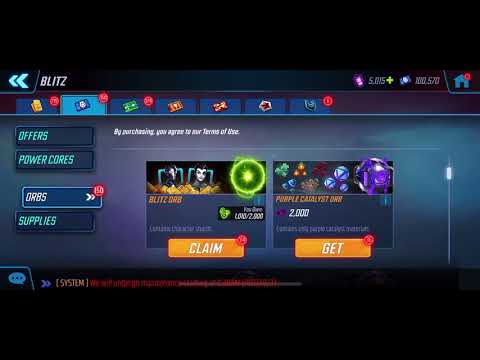 The Hunt for Domino! Opening 100 Blitz Orbs (MSF Marvel Strike Force)