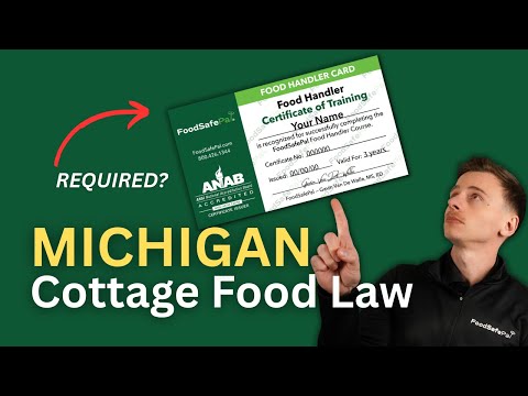 Michigan Cottage Food Law | Food Handler Card Required?