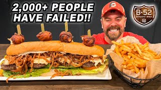 B-52's Mother Of All Burgers Juicy Lucy Cheeseburger Challenge Near Minneapolis!!