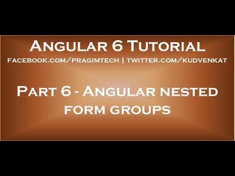 Angular nested form groups