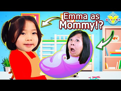 Emma Switches Places with Mommy! Let's Play Mother Life Simulator with Emma and Mommy!