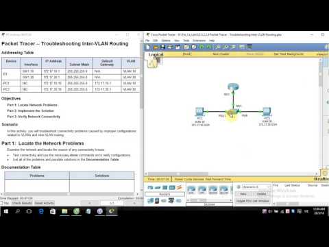 [CCNA S2] 5.2.2.4 Packet Tracer - Troubleshooting Inter-VLAN Routing