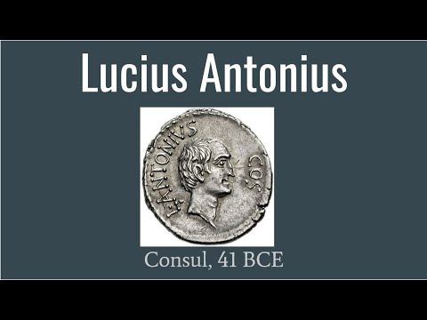 Lucius Antonius, Consul 41 BCE