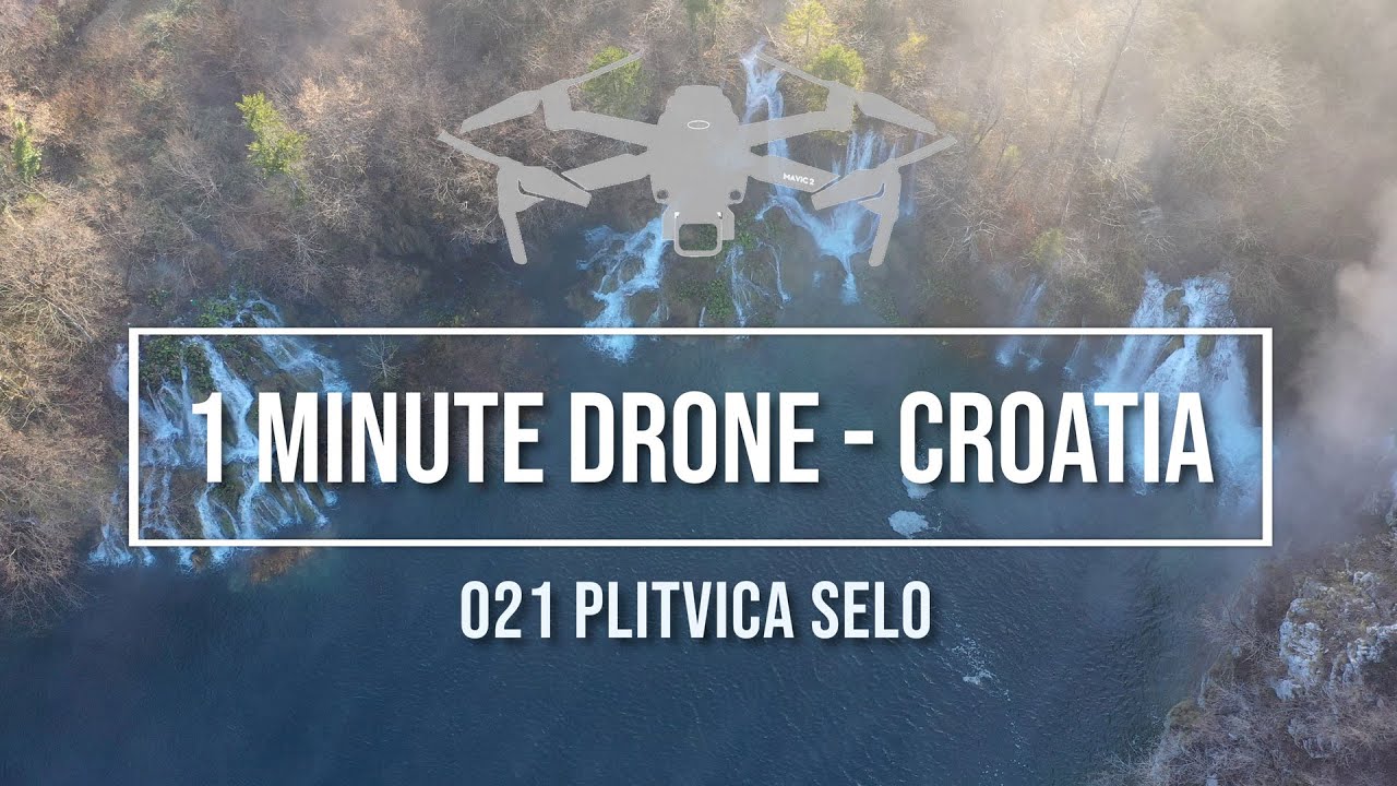 1 Minute Drone Croatia 021, Plitvica Selo 4K