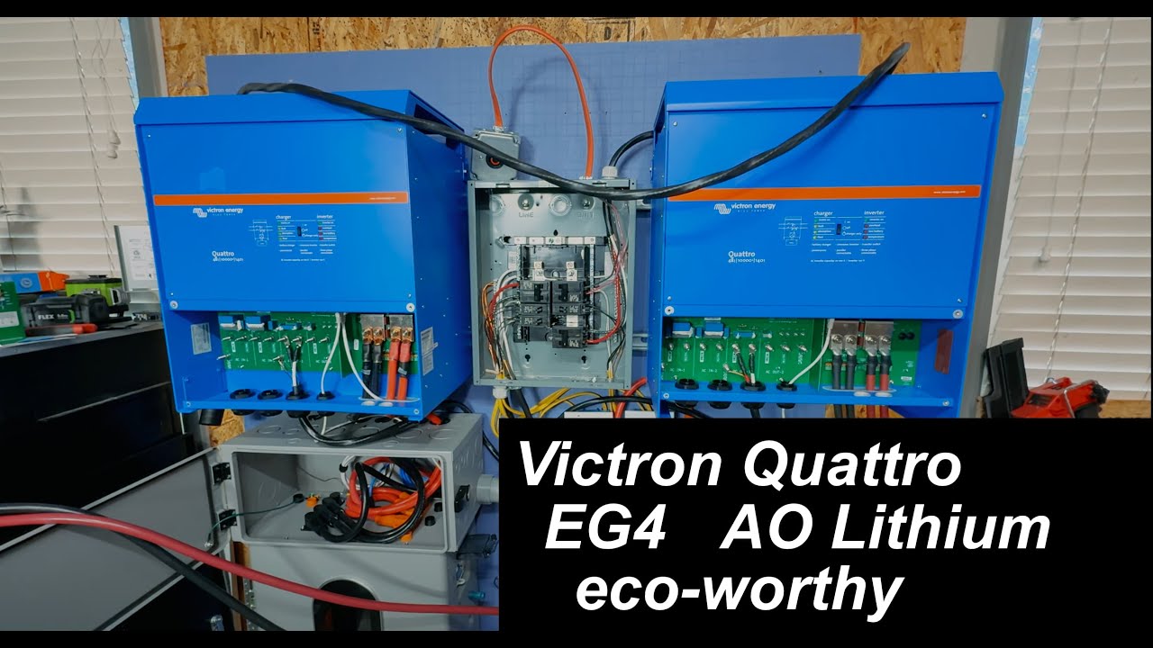 🔋 Victron Quattro + EG4 & AO Lithium Battery Bank Upgrade | Split Phase Off-Grid Power System