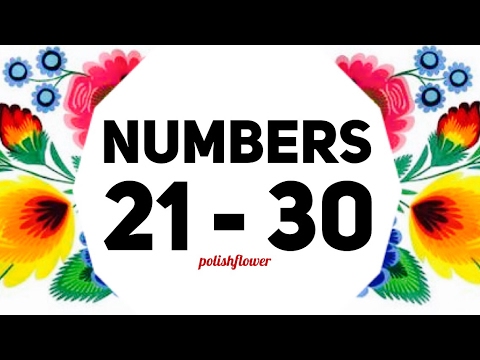 Liczby 21-30 - Learn Polish