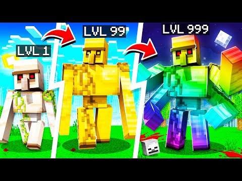 Upgrading IRON GOLEM to GOD GOLEM in Minecraft!