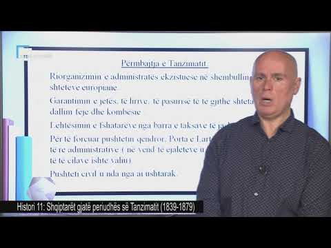 Histori 11 - Shqiptarët gjatë periudhës së Tanzimatit (1839-1879)