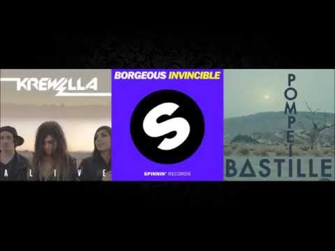 Alive vs. Invincible vs. Pompeii || Krewella/Borgeous/Bastille (Mashup)