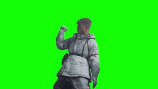 Choo Choo guy from Indiana Jones and the Great Circle green screen