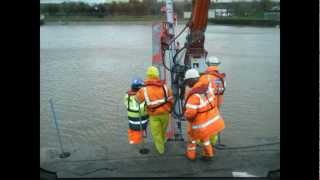 preview picture of video 'Kaymac Marine & Civil Engineering Ltd- Sharpness Docks- Revetment Stabilisation'