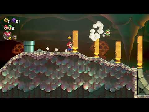 Super Mario Wonder - Where the Rrrumbas Rule Deep Magma Bog World 6