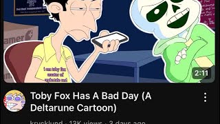 Toby Fox Has A Bad Day (A Deltarune Cartoon)