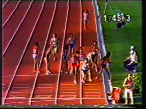 WORLD CUP 1985 4x400M ,MAGNIFICENT MARITA KOCH