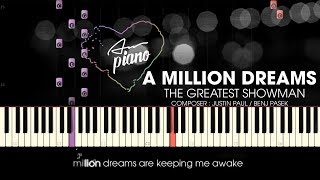A Million Dreams - Piano Lyrics \ Piano Tutorial &amp; Sheets