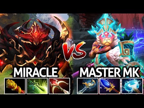 MIRACLE Shadow Fiend VS Master Monkey King Brutal Physical Build Battle 7.22 Dota 2