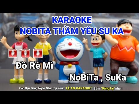 Karaoke : Nobita thầm yêu suka || beat guitar