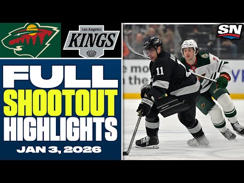 Minnesota Wild at Los Angeles Kings | FULL Shootout highlights - January 3, 2026