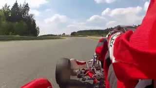 preview picture of video 'Sachsenring onboard, shifter kart TM K9, highlights 1st August 2014'