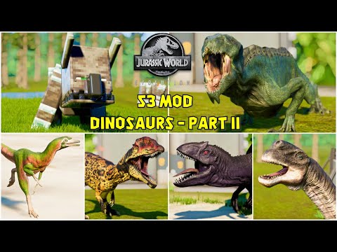 ALL NEW 53 MODDED DINOSAURS | Episode 3 | Jurassic World Evolution