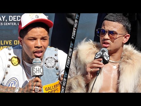GERVONTA DAVIS & ROLANDO ROMERO HAVE HEATED BACK & FORTH PRESS CONFERENCE & FACE OFF - FULL VIDEO