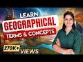 Geographical Terms Explained Geography Terminology Concept World Geography By Parcham Classes​