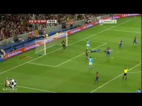 Cavani -Double Kick- Goal Against Barcelona AMAZING GOAL